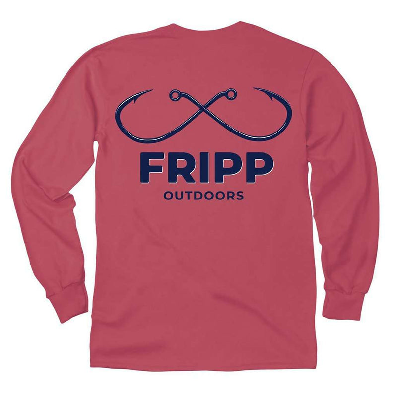 Hooks Logo Long Sleeve Tee by Fripp Outdoors - Country Club Prep