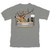 Deer Closeup T-Shirt in Grey by Fripp Outdoors - Country Club Prep