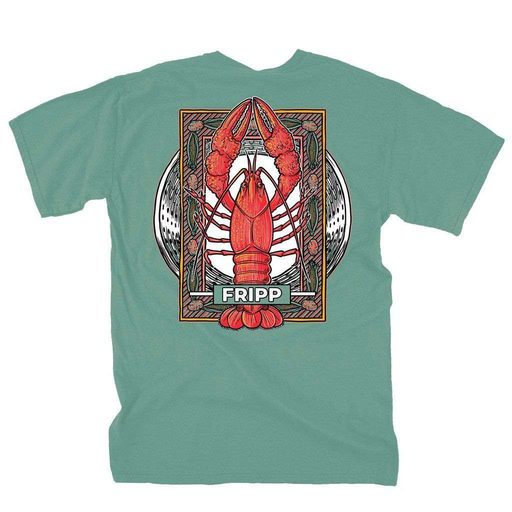 Crawfish Boil T-Shirt in Light Green by Fripp Outdoors - Country Club Prep
