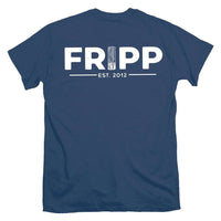 Fripp Logo Shotgun Shells T-Shirt in Navy by Fripp Outdoors - Country Club Prep