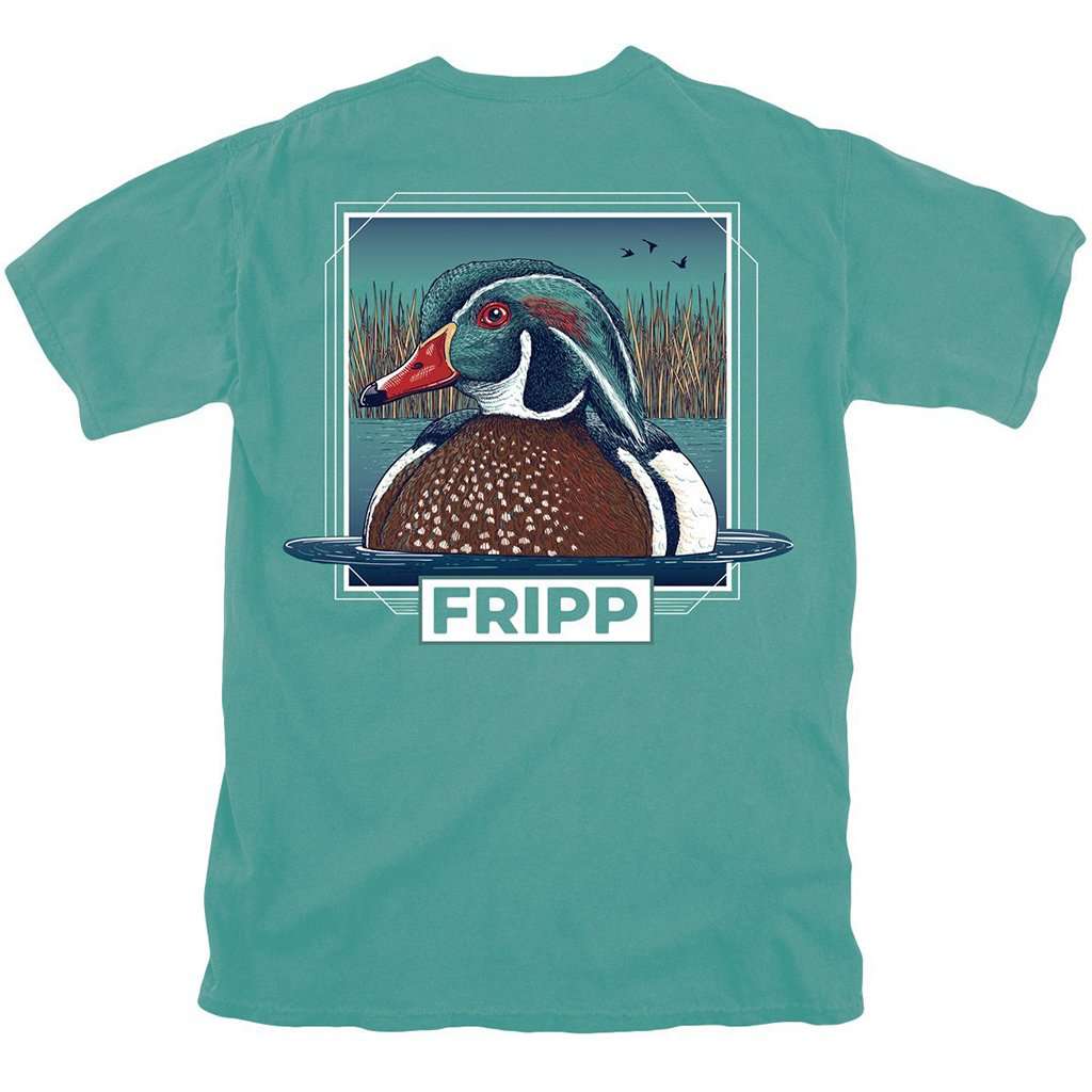 Wood Duck T-Shirt in Seafoam by Fripp Outdoors - Country Club Prep