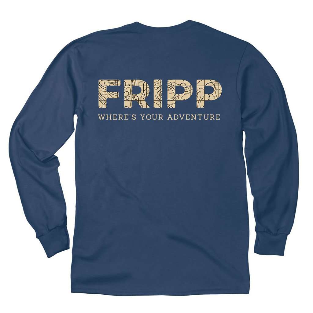 Map Logo Long Sleeve Tee by Fripp Outdoors - Country Club Prep