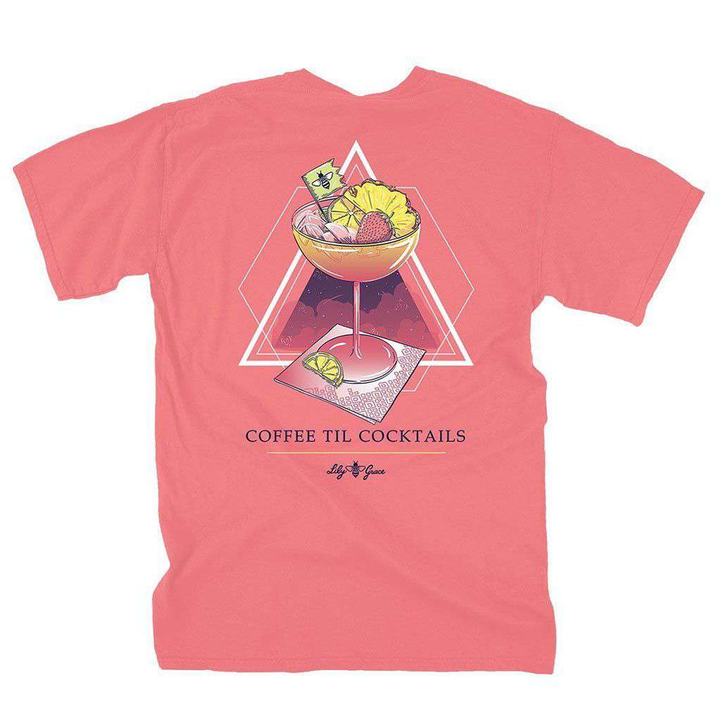 Coffee Til Cocktails Tee by Lily Grace - Country Club Prep