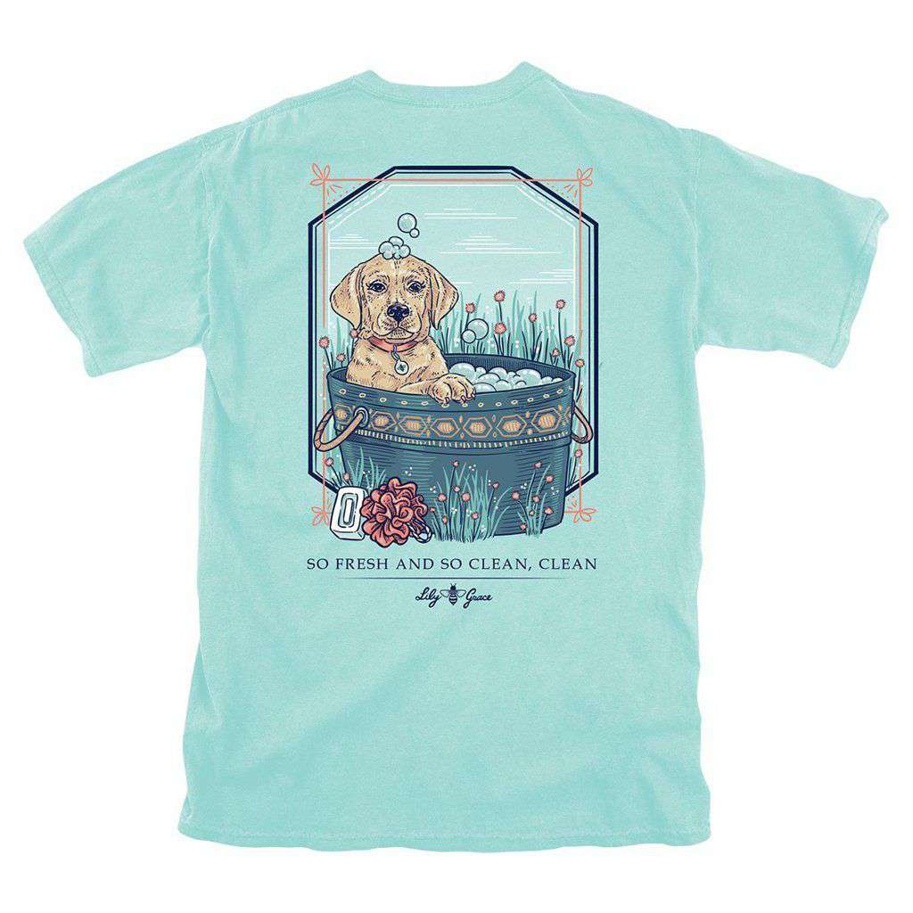 Bubble Bath Tee in Chalky Mint by Lily Grace - Country Club Prep