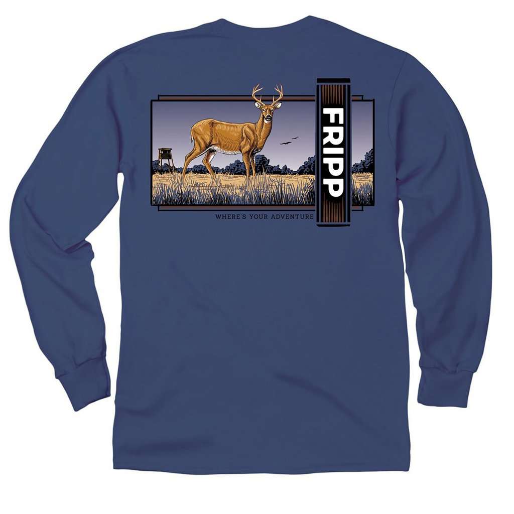 Deer Stance Long Sleeve Tee by Fripp Outdoors - Country Club Prep