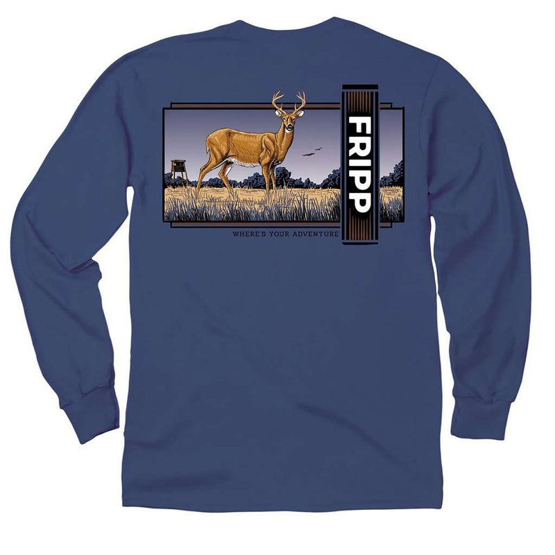 Deer Stance Long Sleeve Tee by Fripp Outdoors - Country Club Prep