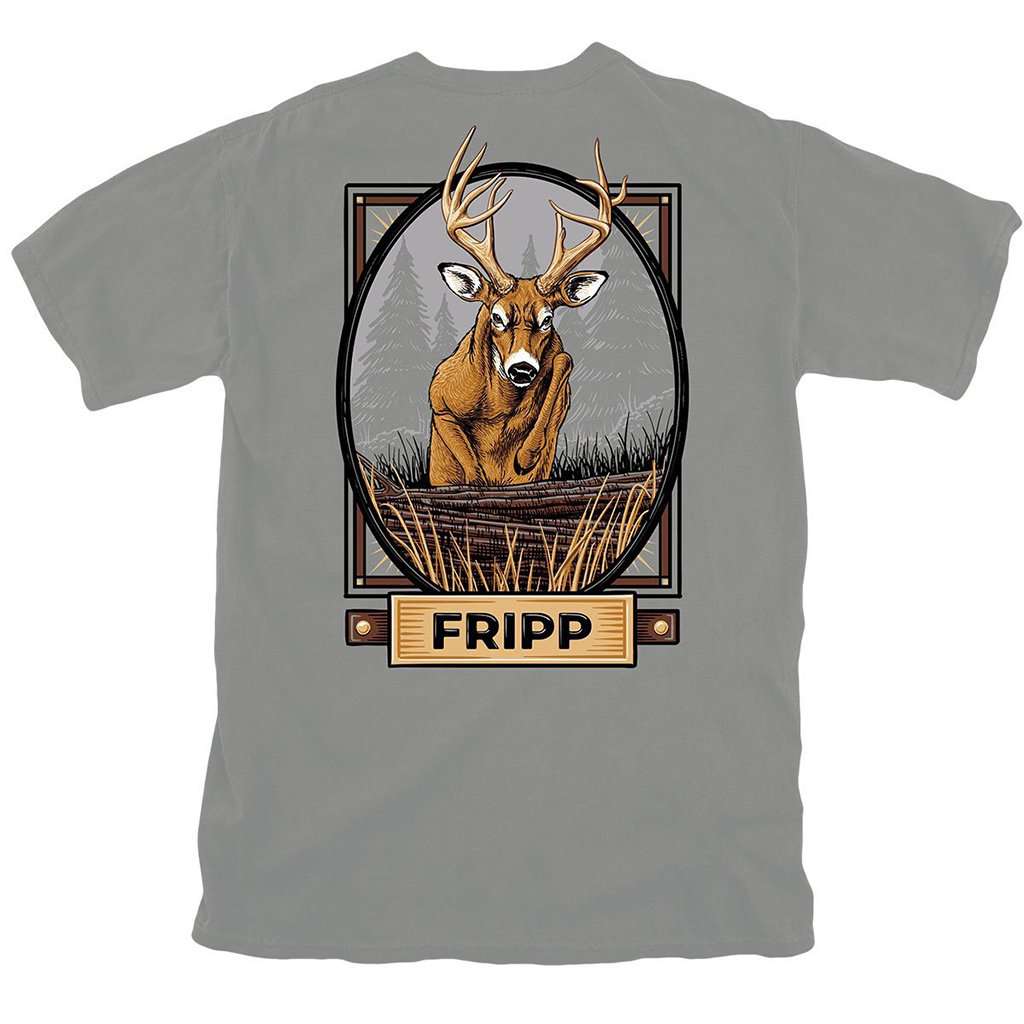 Forward Leap Deer Tee by Fripp Outdoors - Country Club Prep