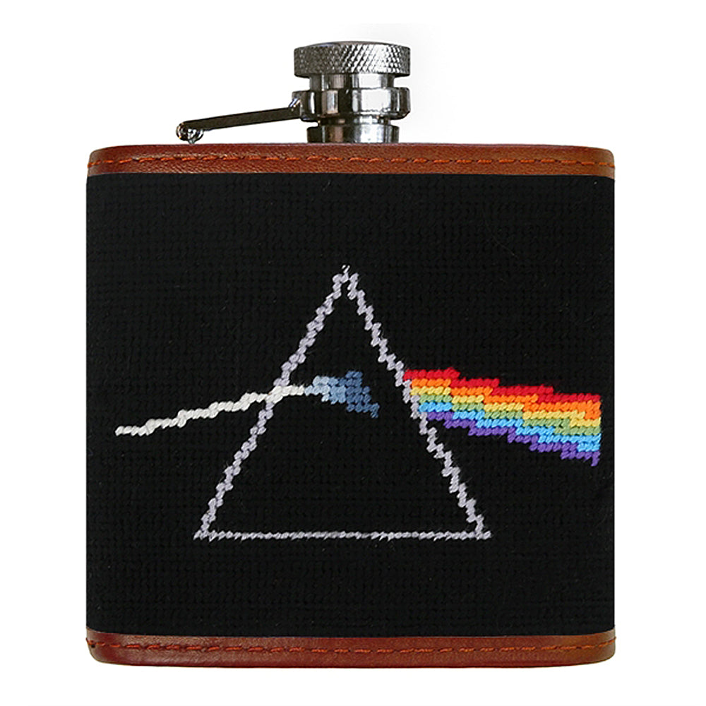 Pink Floyd Prism Needlepoint Flask by Smathers & Branson - Country Club Prep