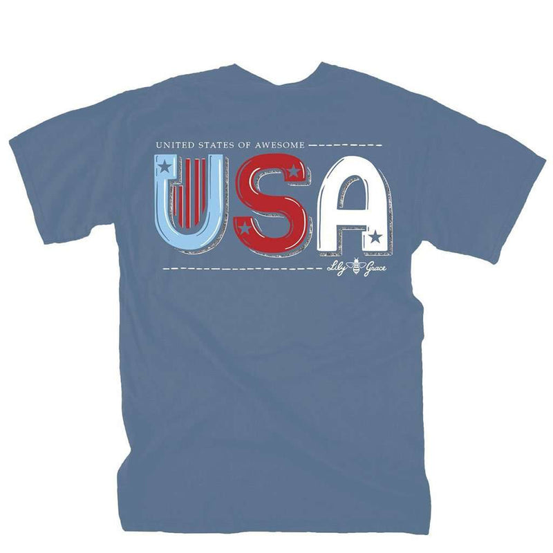 United States of Awesome Tee by Lily Grace - Country Club Prep