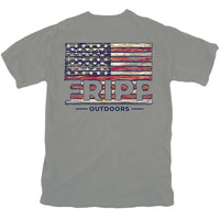 Wood Flag T-Shirt by Fripp Outdoors - Country Club Prep