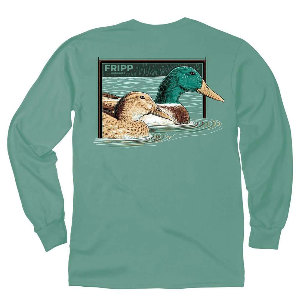 Male and Female Mallard Long Sleeve Tee by Fripp Outdoors - Country Club Prep