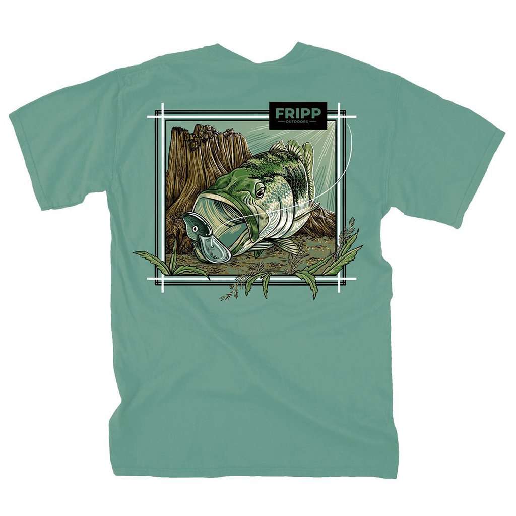 Largemouth Bass Underwater T-Shirt by Fripp Outdoors - Country Club Prep