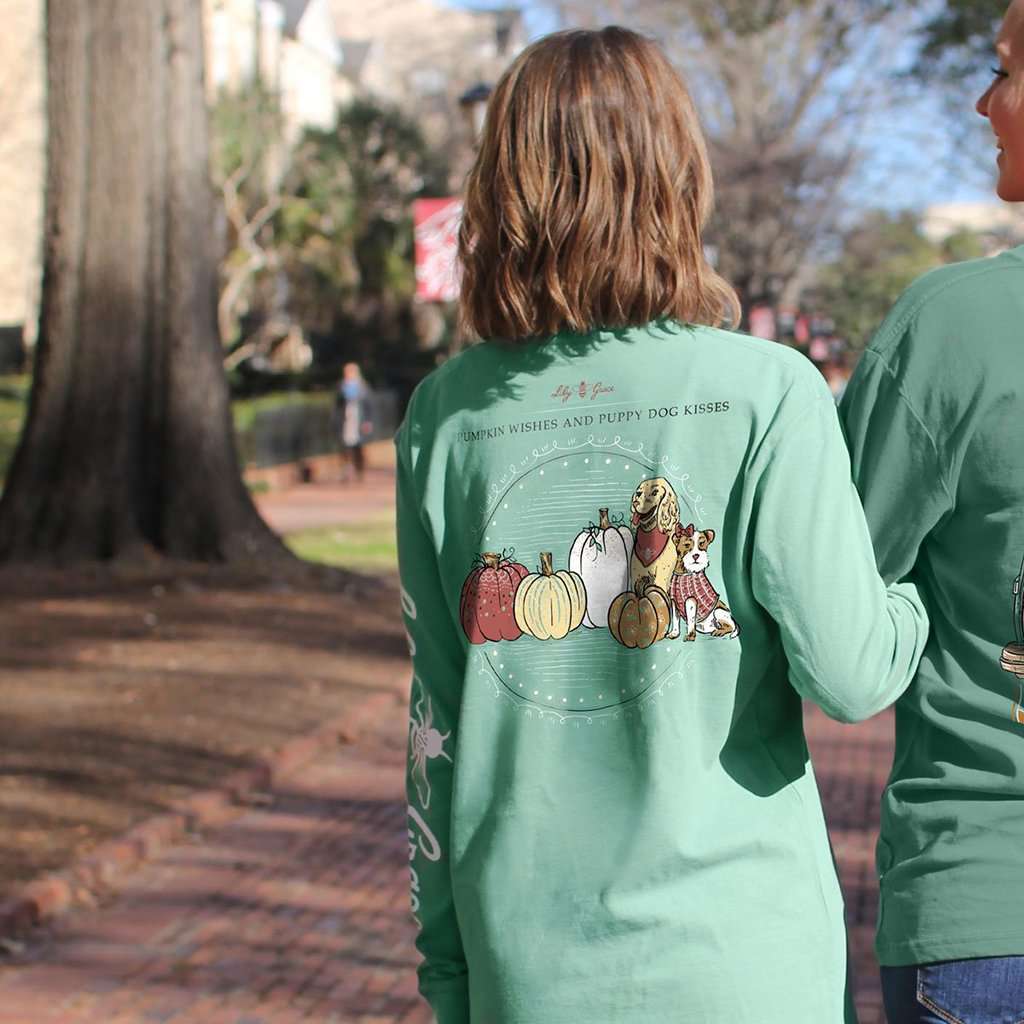 Pumpkin Wishes Long Sleeve Tee by Lily Grace - Country Club Prep