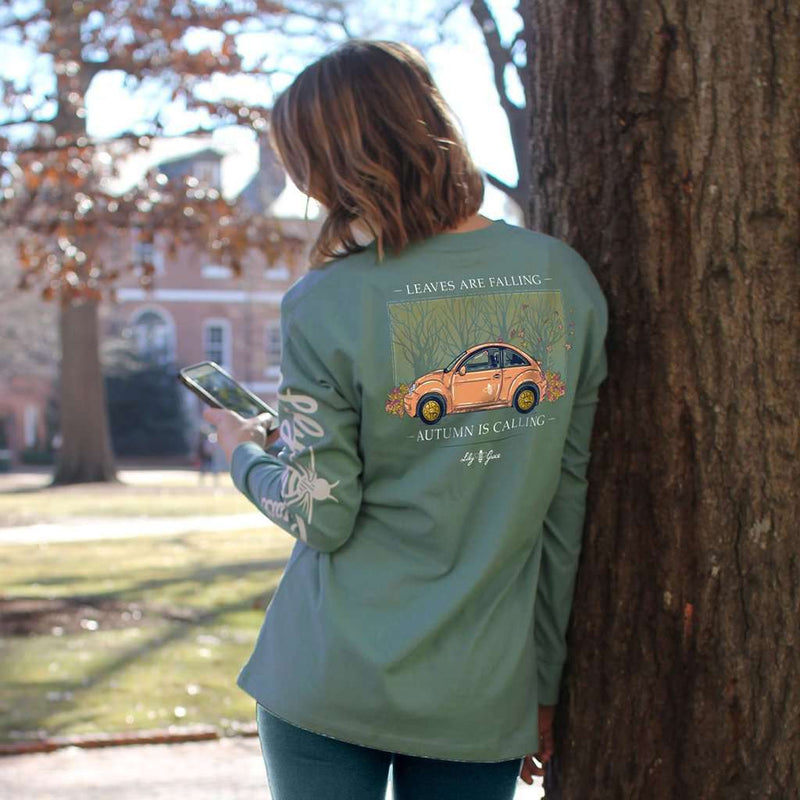 Leaves Are Falling Long Sleeve Tee by Lily Grace - Country Club Prep