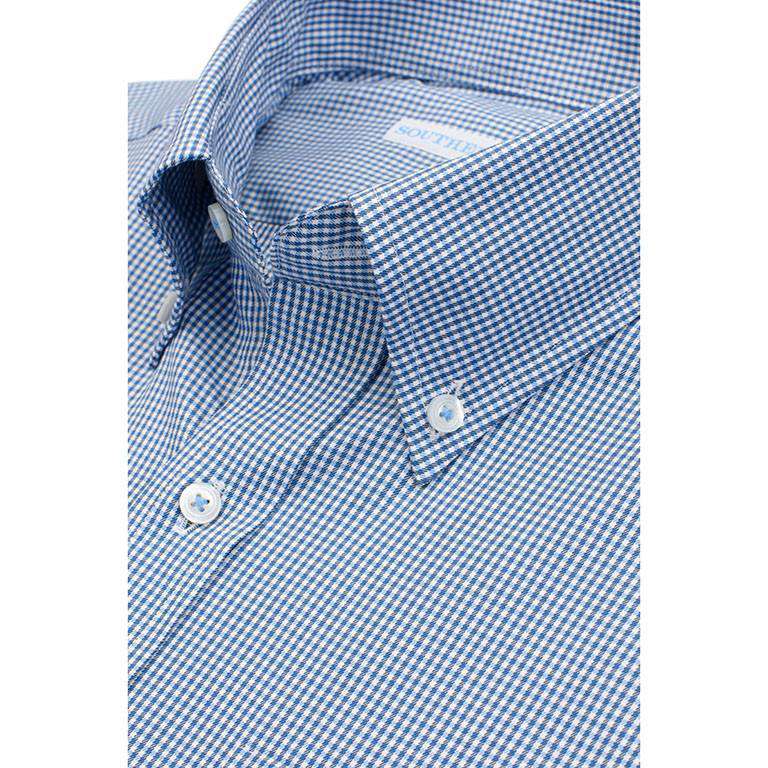 Sea Island Check Classic Fit Sport Shirt in Yacht Blue by Southern Tide - Country Club Prep