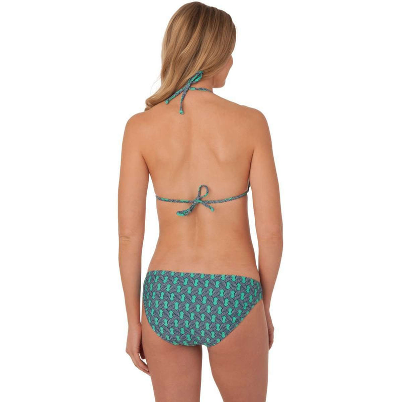 Nautical Rope Bikini Top in Bermuda Teal by Southern Tide - Country Club Prep