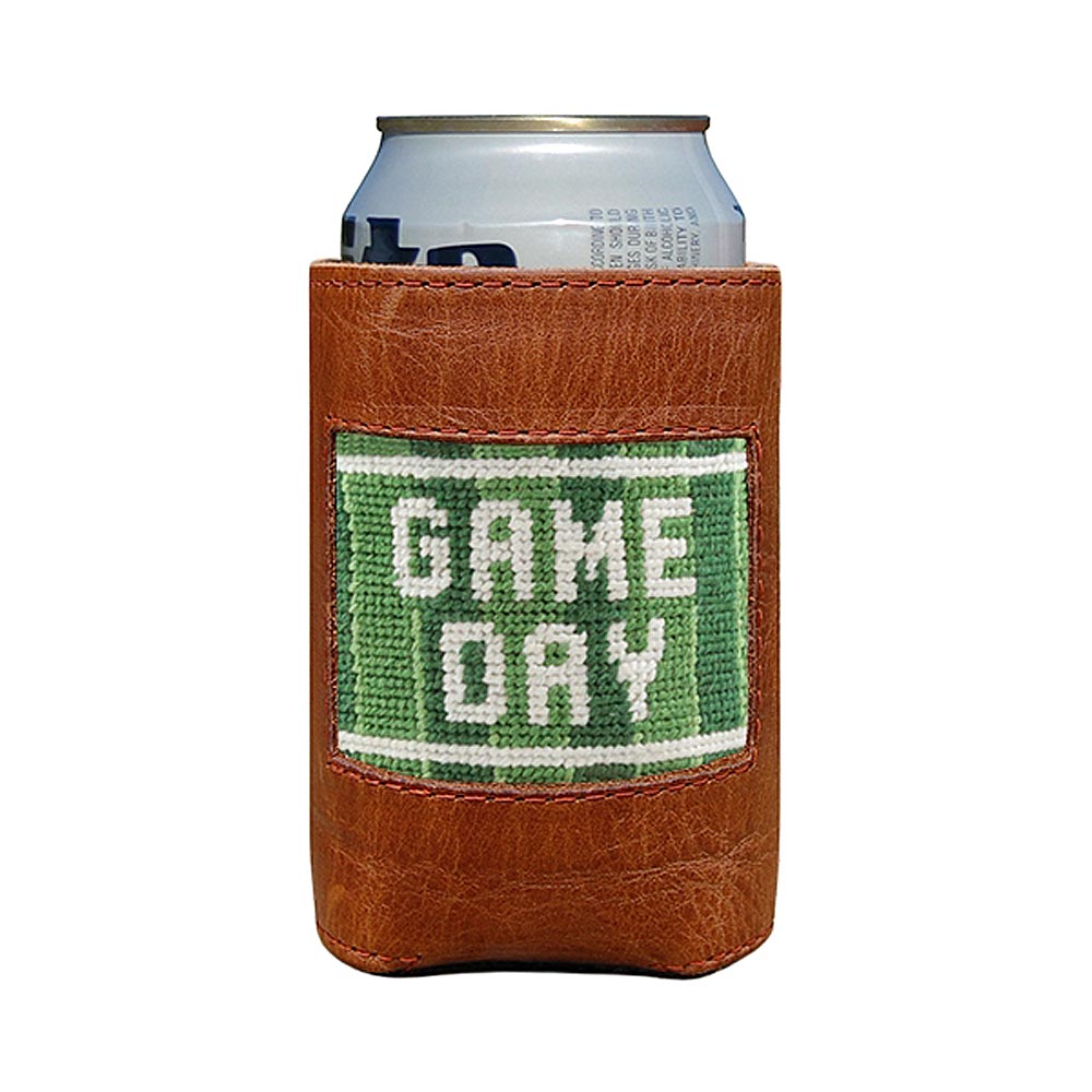 Game Day Needlepoint Can Cooler by Smathers & Branson - Country Club Prep