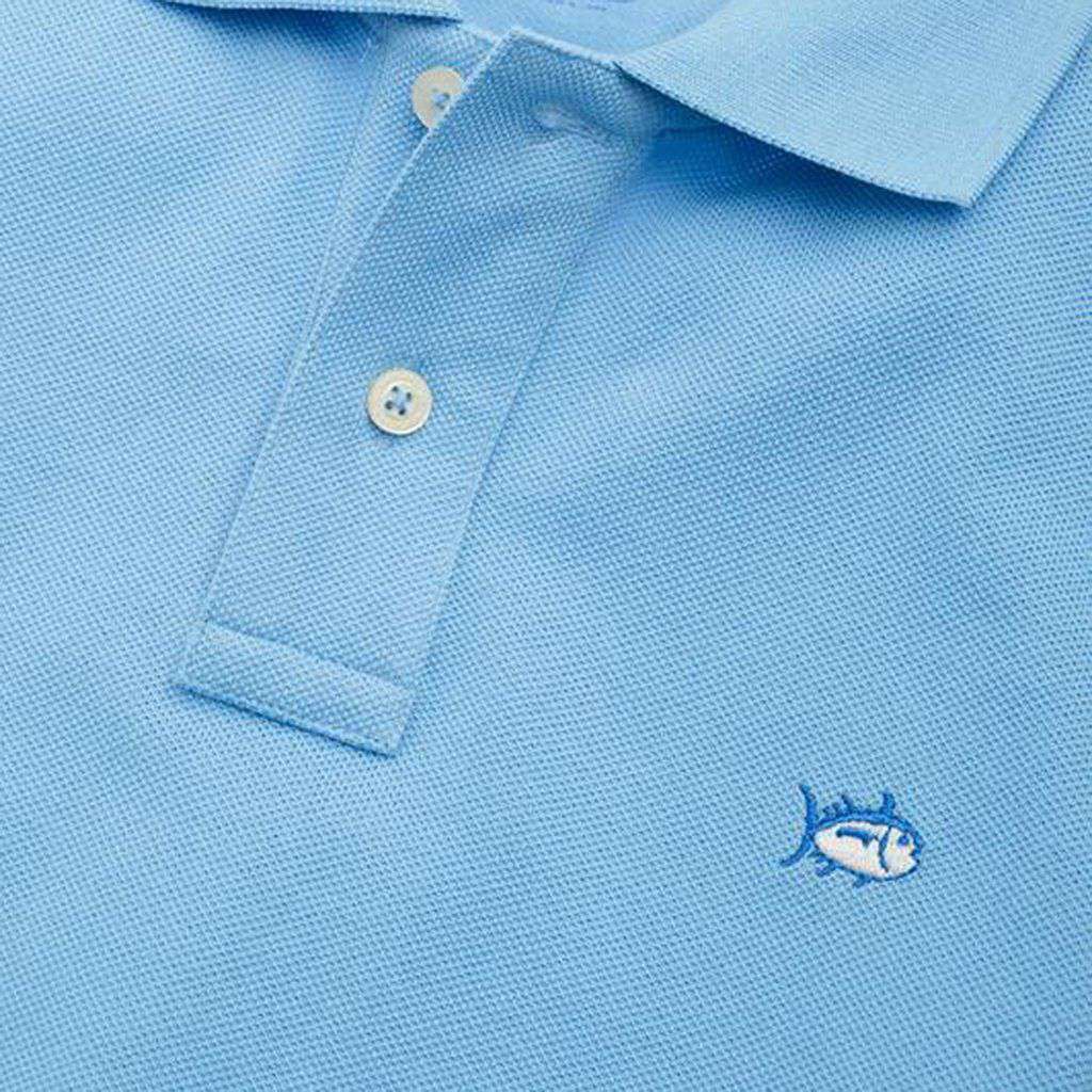 Boys' Skipjack Polo in Ocean Channel by Southern Tide - Country Club Prep