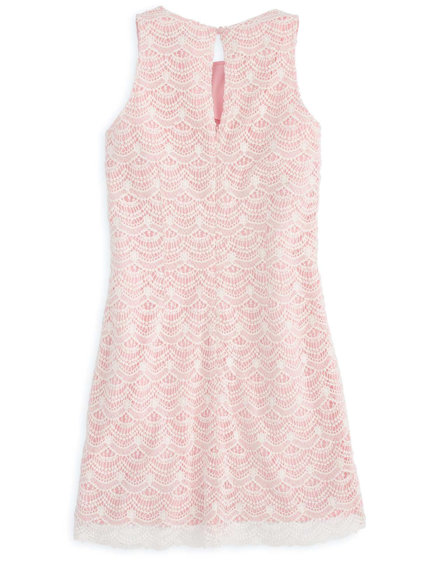 Sawyer Lace Dress in Smoothie Pink by Southern Tide - Country Club Prep