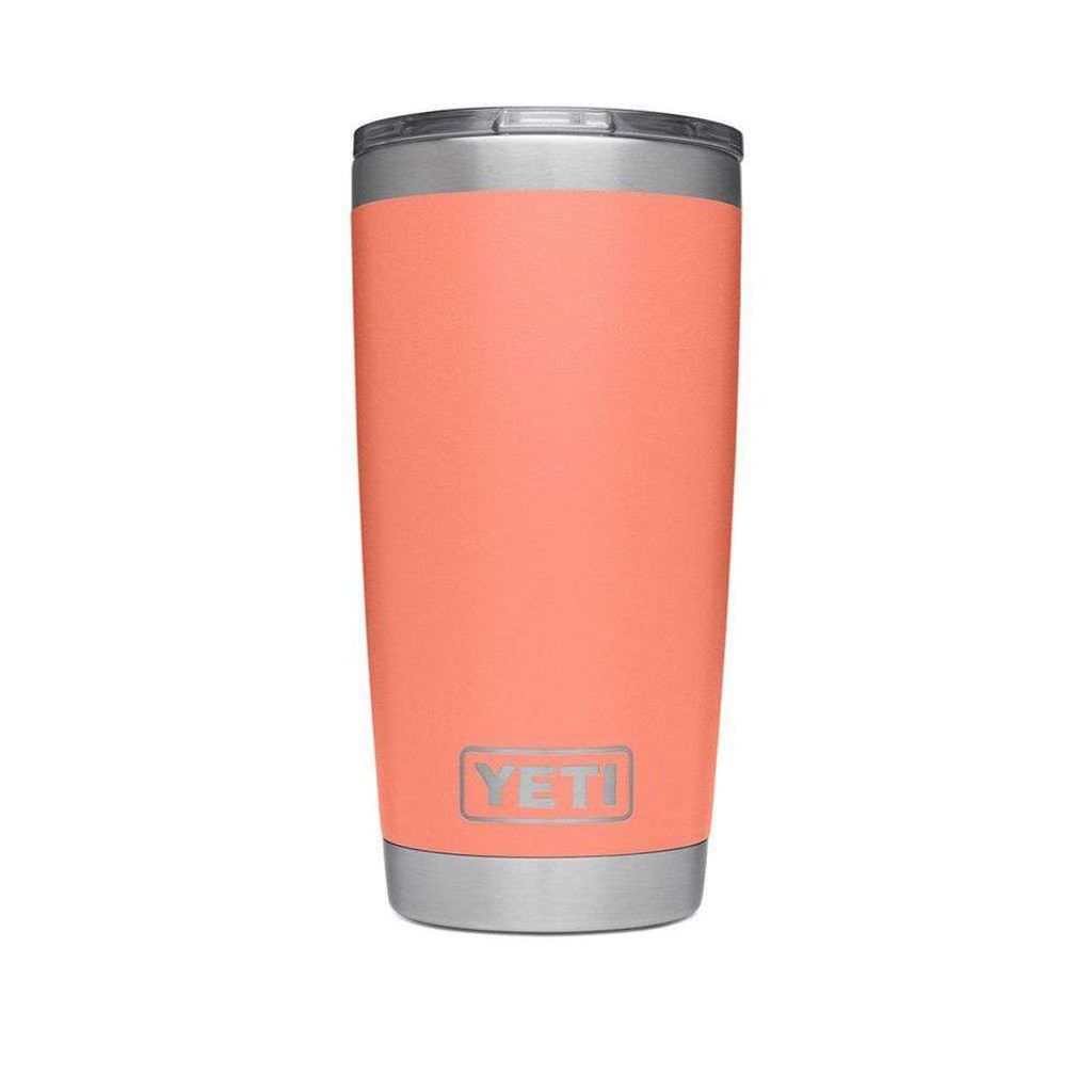 YETI 20 oz. DuraCoat Rambler Tumbler in Coral with Magslider™ Lid – Country  Club Prep