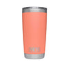 20 oz. DuraCoat Rambler Tumbler in Coral with Magslider™ Lid by YETI - Country Club Prep