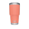 30 oz. DuraCoat  Rambler Tumbler in Coral with Magslider™ Lid by YETI - Country Club Prep