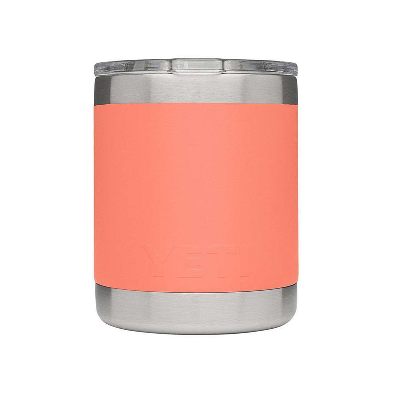 10 oz. Rambler Lowball in Coral by YETI - Country Club Prep