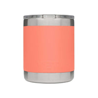 10 oz. Rambler Lowball in Coral by YETI - Country Club Prep