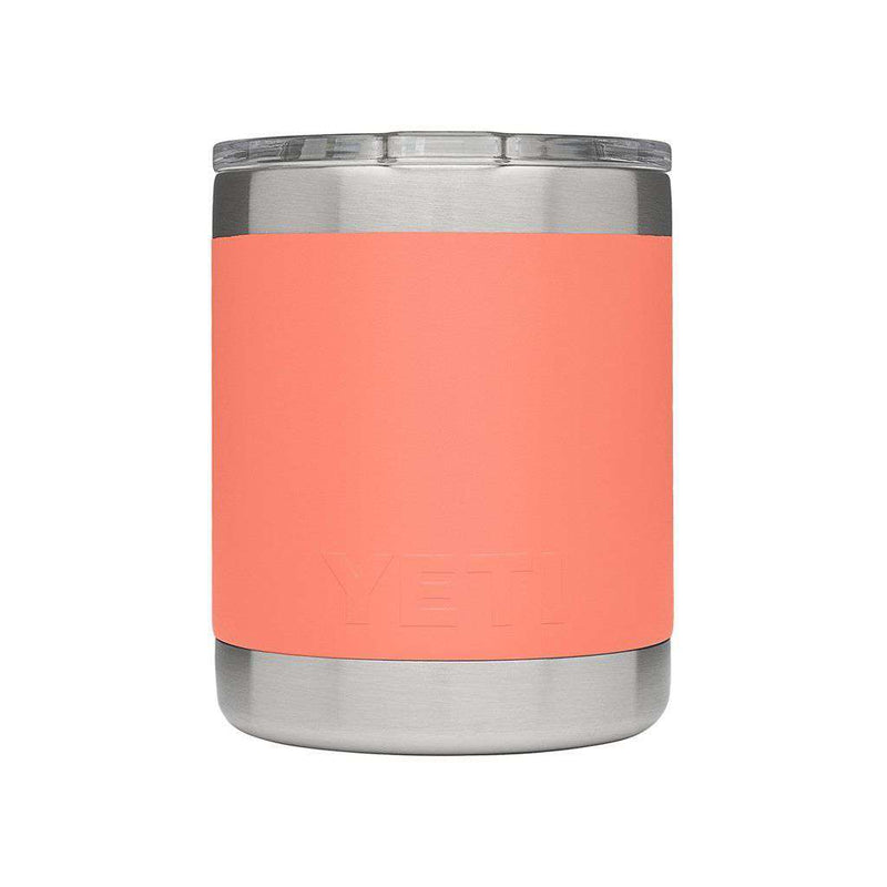 10 oz. Rambler Lowball in Coral by YETI - Country Club Prep