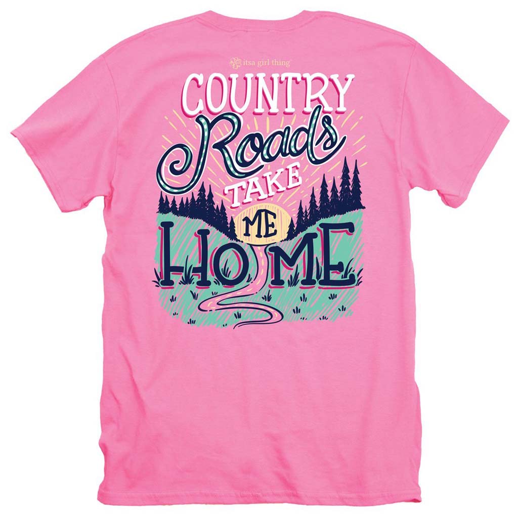 Country Roads Tee by Itsa a Girl Thing - Country Club Prep