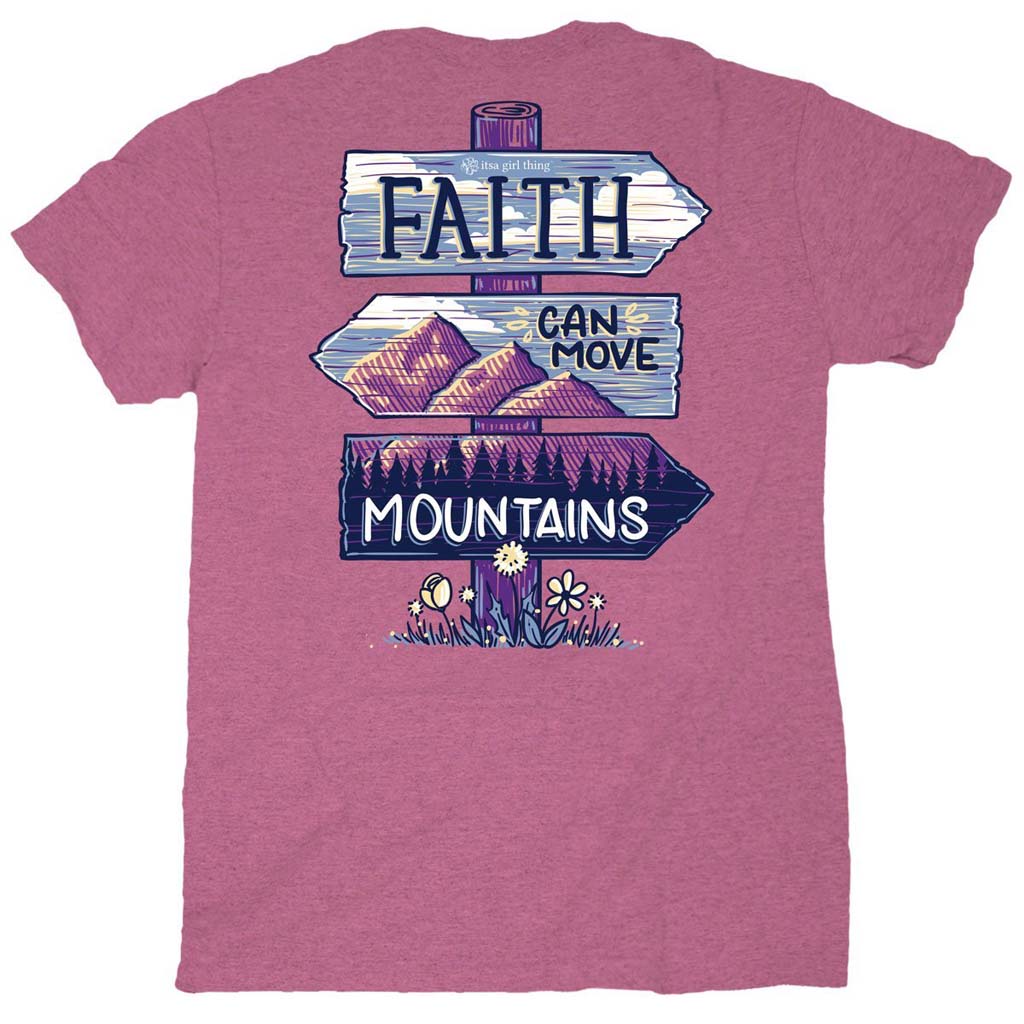 Faith Can Move Mountains Tee by Itsa a Girl Thing - Country Club Prep