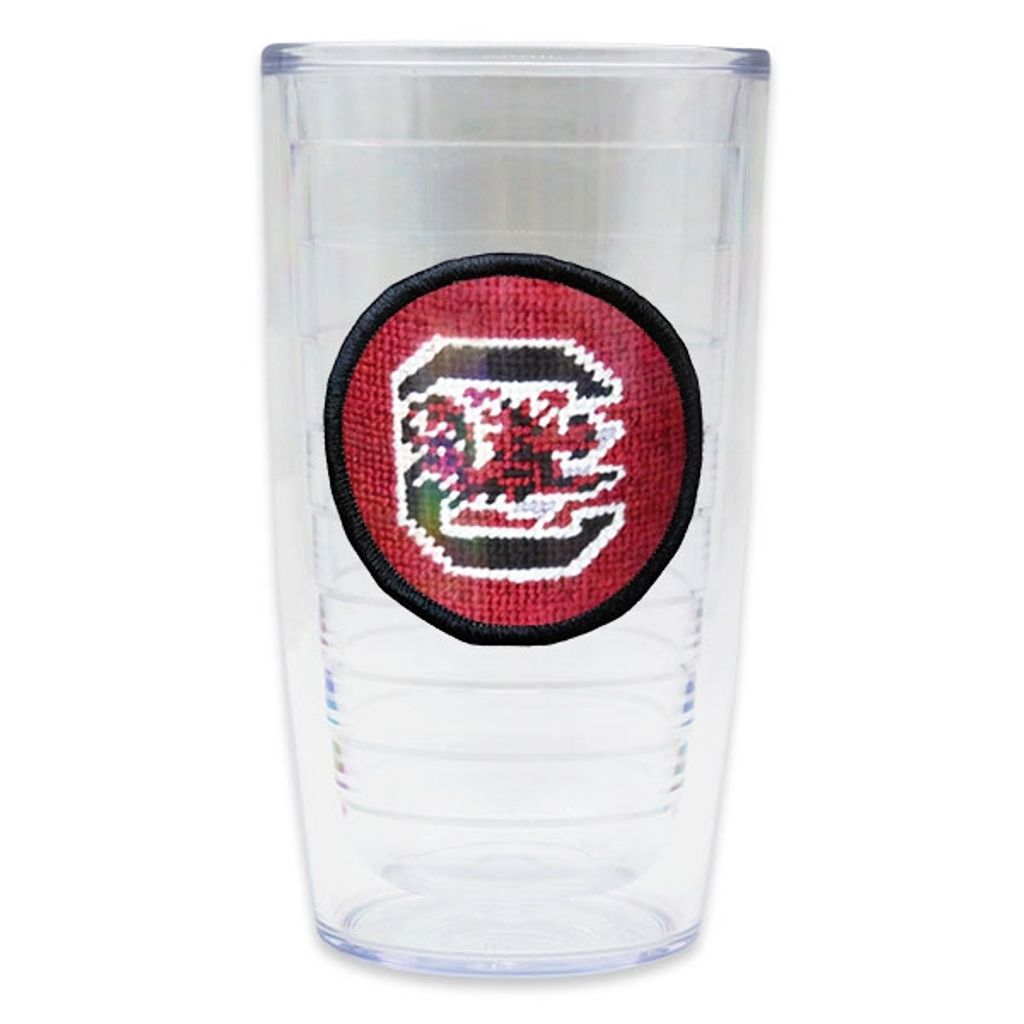 University of South Carolina Needlepoint Tumbler by Smathers & Branson - Country Club Prep