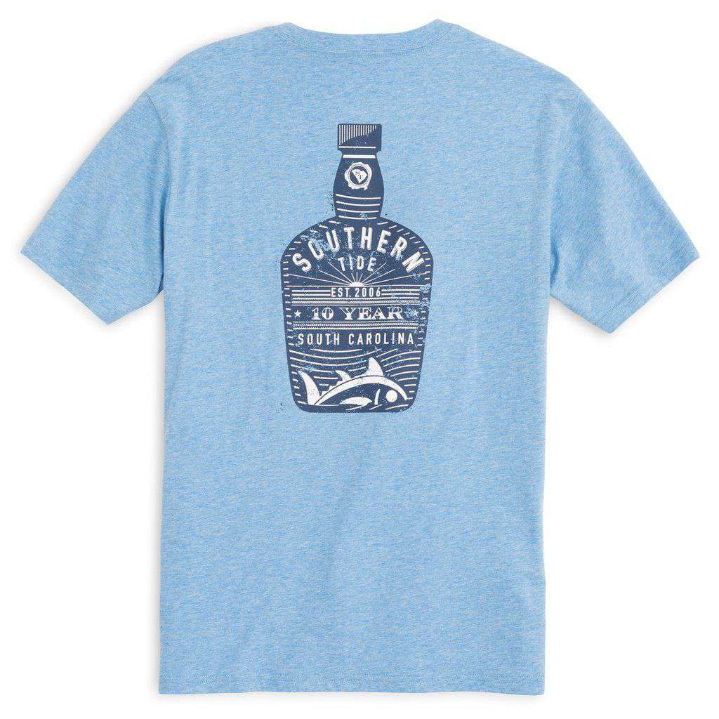 Bourbon Bottle T-Shirt in Ocean Channel by Southern Tide - Country Club Prep