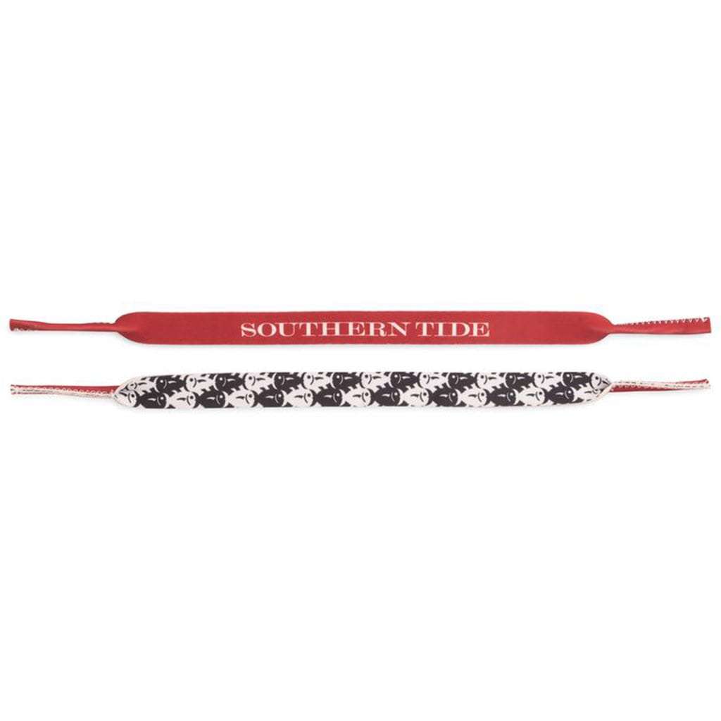 Gameday Skipjack Sunglass Straps in Crimson & White by Southern Tide - Country Club Prep
