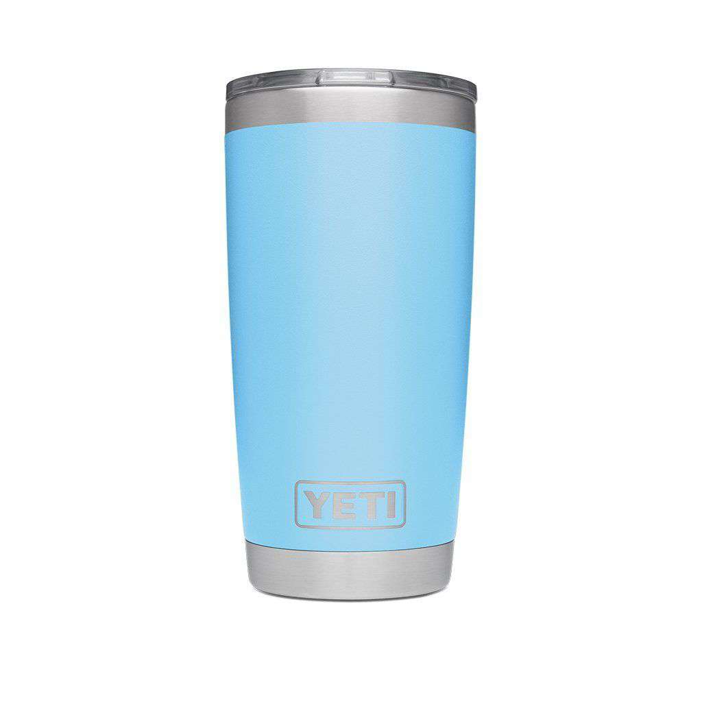 YETI 20 oz. DuraCoat Rambler Tumbler in Sky Blue with Magslider™ Lid –  Country Club Prep