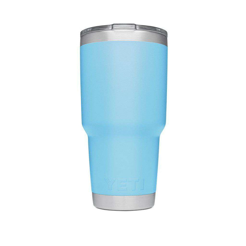 30 oz. DuraCoat  Rambler Tumbler in Sky Blue with Magslider™ Lid by YETI - Country Club Prep