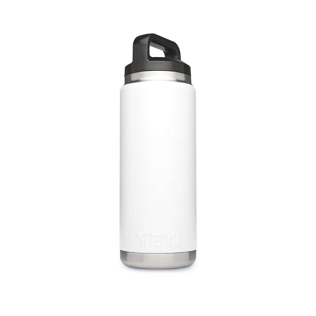 26 oz. Rambler Bottle in White by YETI - Country Club Prep