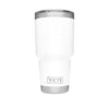 30 oz. DuraCoat  Rambler Tumbler in White with Magslider™ Lid by YETI - Country Club Prep