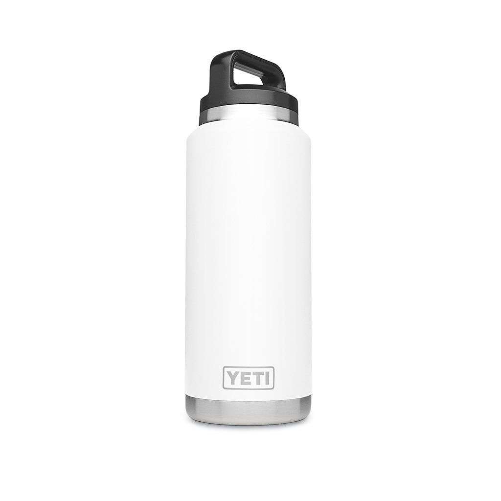 36 oz. Rambler Bottle in White by YETI - Country Club Prep