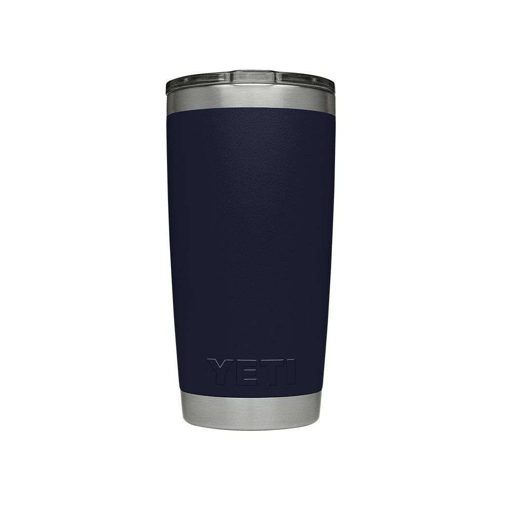 20 oz. DuraCoat Rambler Tumbler in Navy with Magslider™ Lid by YETI - Country Club Prep