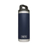 18 oz. Rambler Bottle in Navy by YETI - Country Club Prep