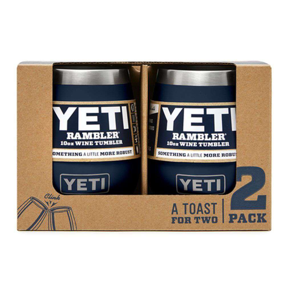 2 Pack Rambler 10oz Wine Tumbler in Navy by YETI - Country Club Prep