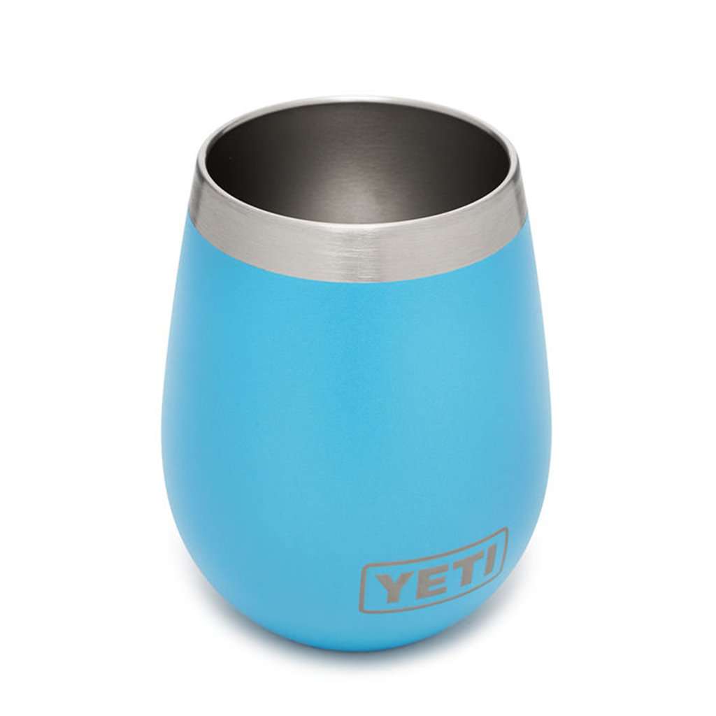 YETI Rambler 10oz Wine Tumbler - Reef Blue - TackleDirect