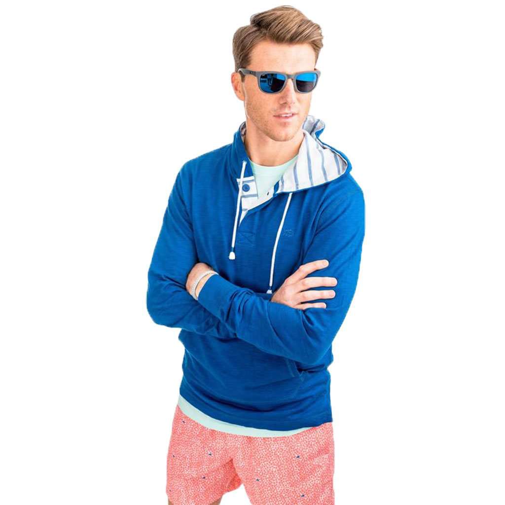 Ocean Course Hoodie in Blue Lake by Southern Tide - Country Club Prep