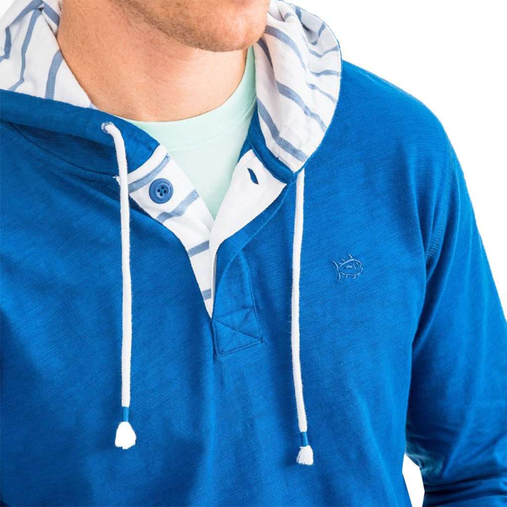 Ocean Course Hoodie in Blue Lake by Southern Tide - Country Club Prep