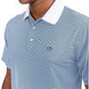 Carlisle Bay Stripe Performance Polo in Seven Seas Blue by Southern Tide - Country Club Prep