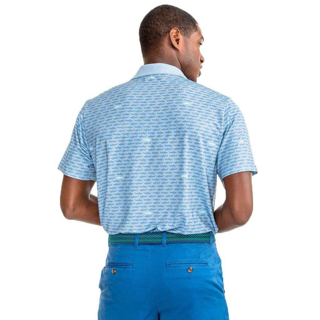 Bones Bite Performance Polo in Tsunami Grey by Southern Tide - Country Club Prep