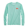 Original Skipjack Red Snapper Long Sleeve Performance T-Shirt in Offshore Green by Southern Tide - Country Club Prep