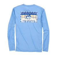Original Skipjack Marlin Long Sleeve Performance T-Shirt in Ocean Channel by Southern Tide - Country Club Prep