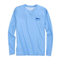 Original Skipjack Marlin Long Sleeve Performance T-Shirt in Ocean Channel by Southern Tide - Country Club Prep